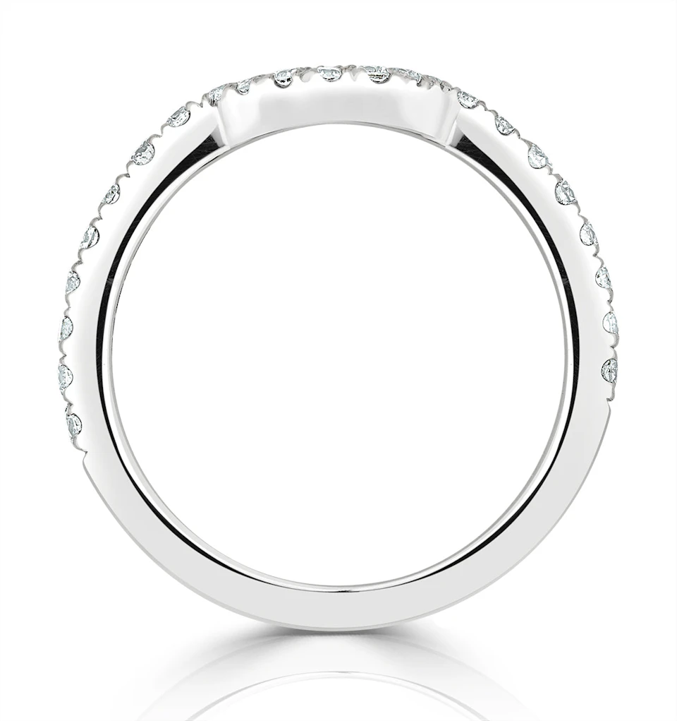 Georgina Matching Wedding Band 0.45ct G/Si Diamond in 18K White Gold