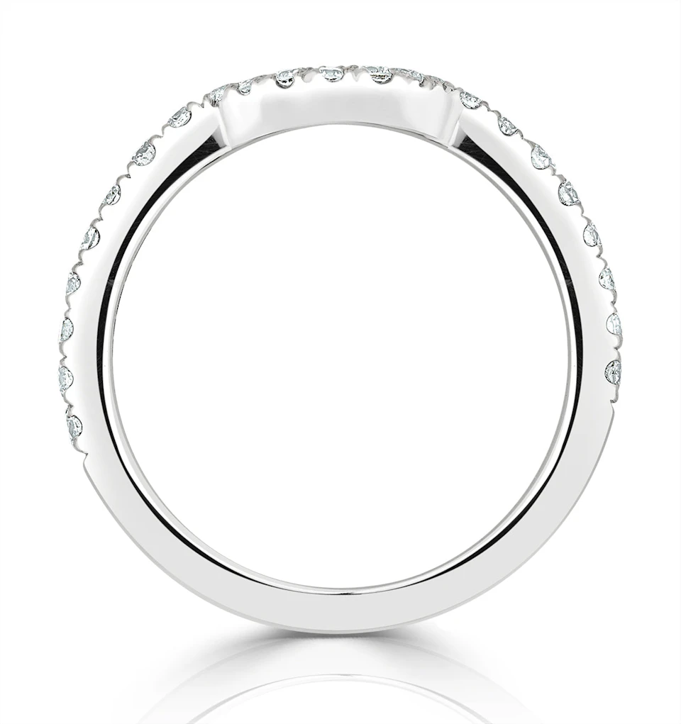 Georgina Matching Wedding Band 0.45ct G/Si Diamond in Platinum
