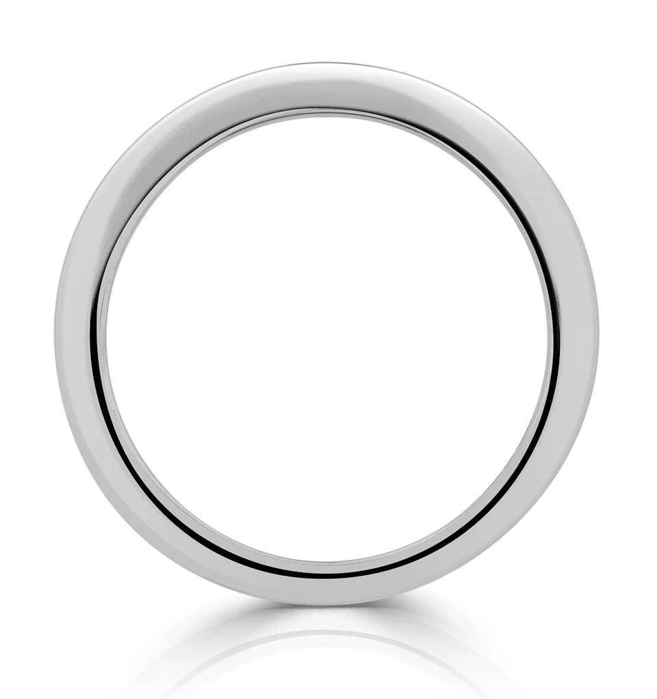 Genevieve Matching Wedding Band in 18K White Gold