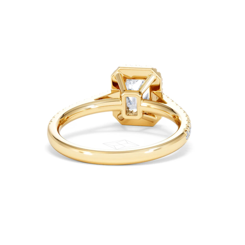 Annabelle Lab Diamond Halo Engagement Ring in 18K Gold 1.65ct F/VS1