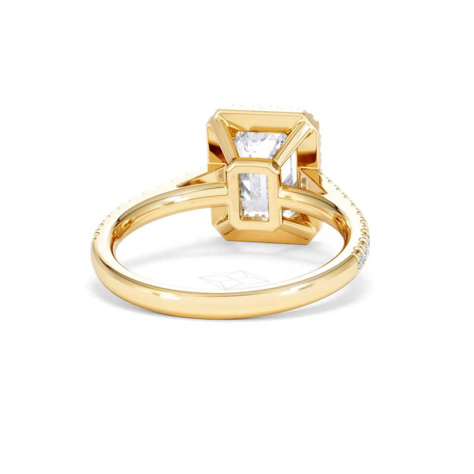 Annabelle Lab Diamond Halo Engagement Ring in 18K Gold 2.75ct F/VS1