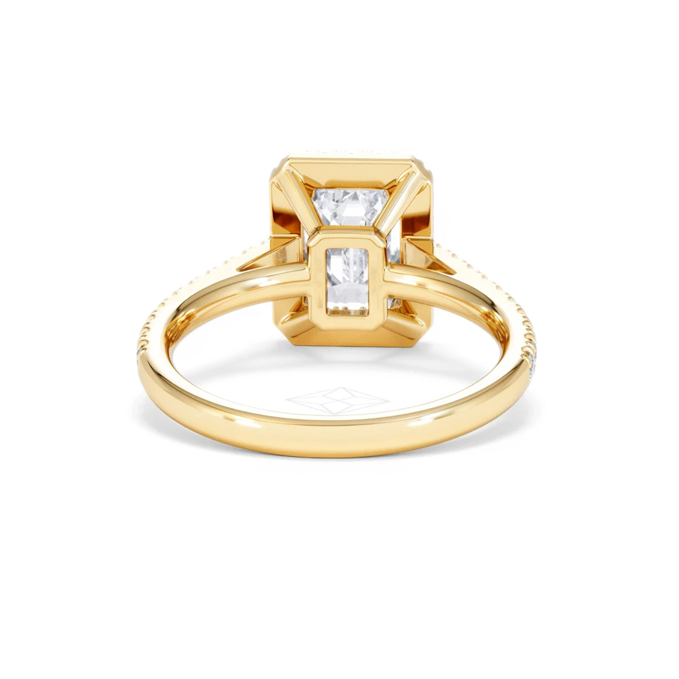 Annabelle Lab Diamond Halo Engagement Ring in 18K Gold 2.75ct F/VS1