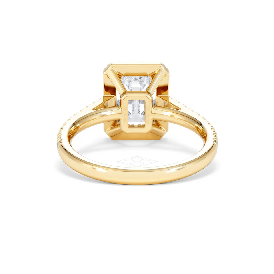 Annabelle Lab Diamond Halo Engagement Ring in 18K Gold 2.75ct F/VS1