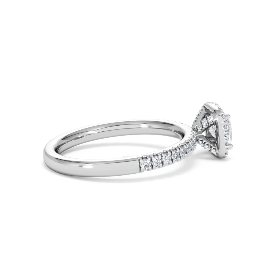 Beatrice Diamond Halo Engagement Ring in Platinum 1ct G/VS2