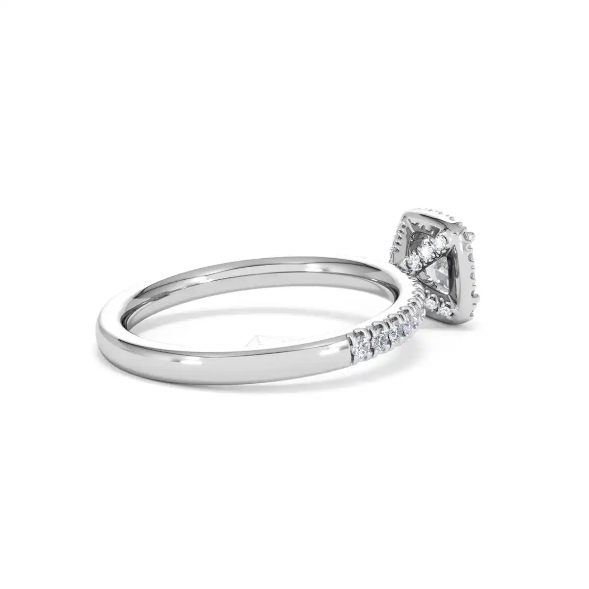 Beatrice Diamond Halo Engagement Ring 18K White Gold 1ct G/SI2