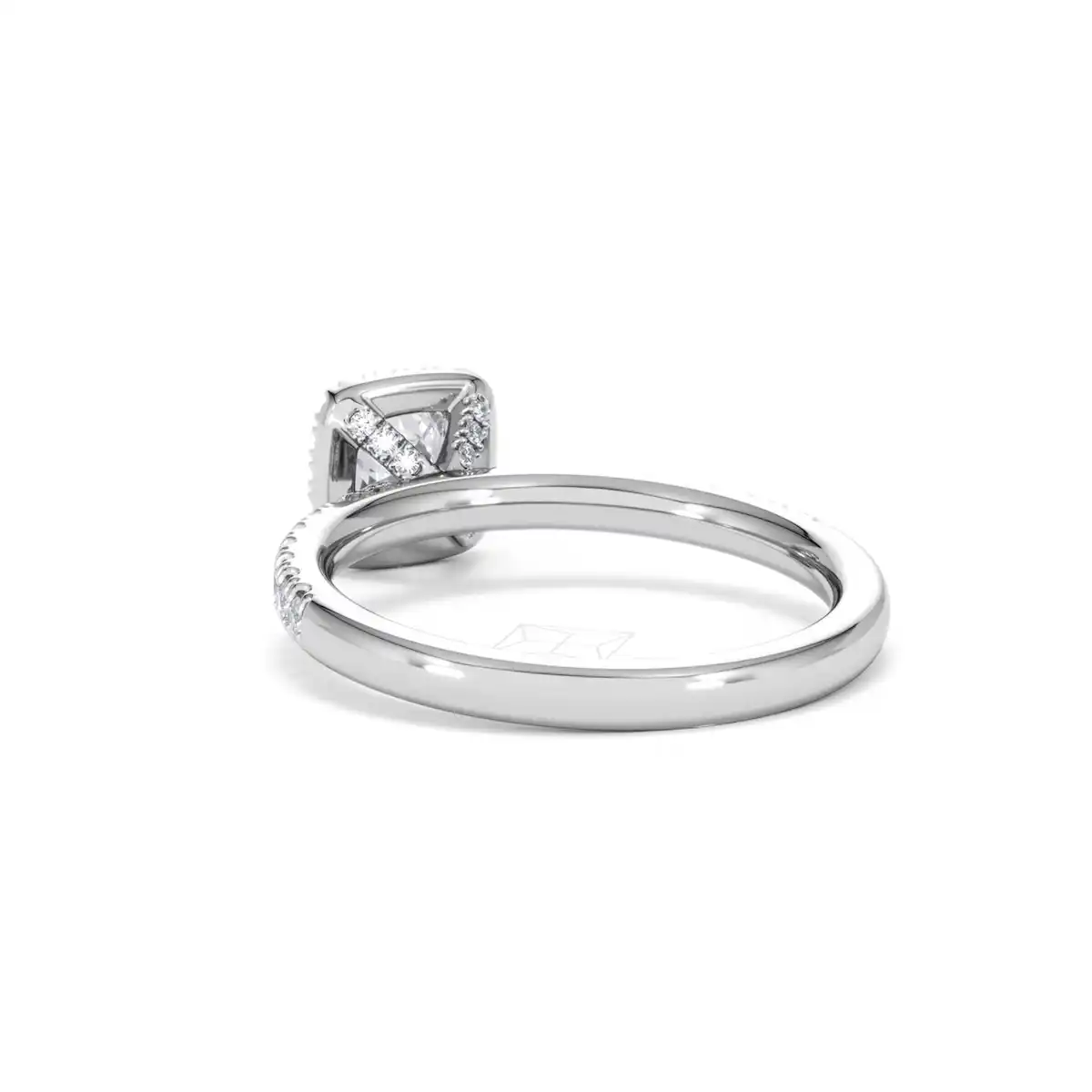 Beatrice Diamond Halo Engagement Ring 18K White Gold 1ct G/SI2