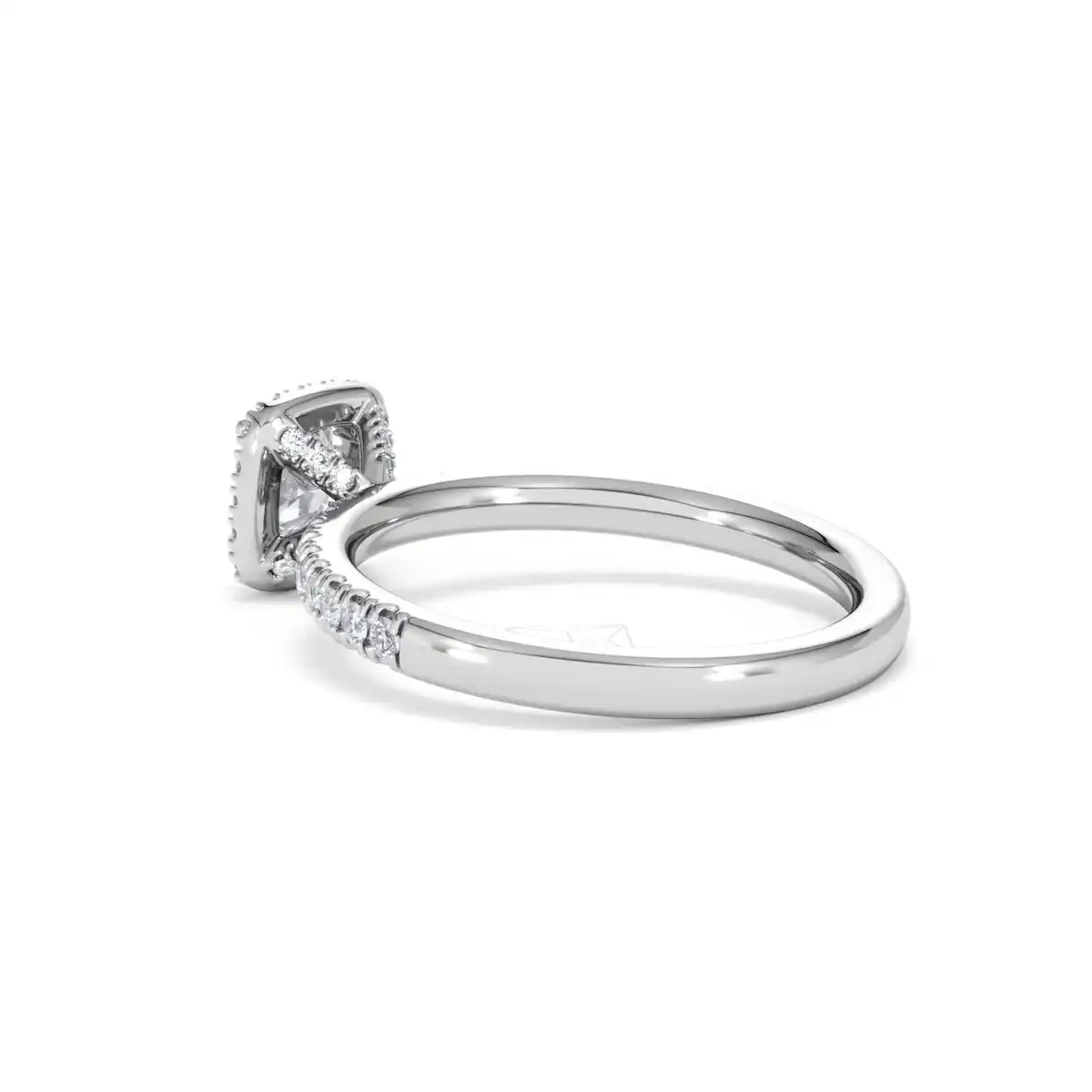 Beatrice Diamond Halo Engagement Ring in Platinum 1ct G/VS2