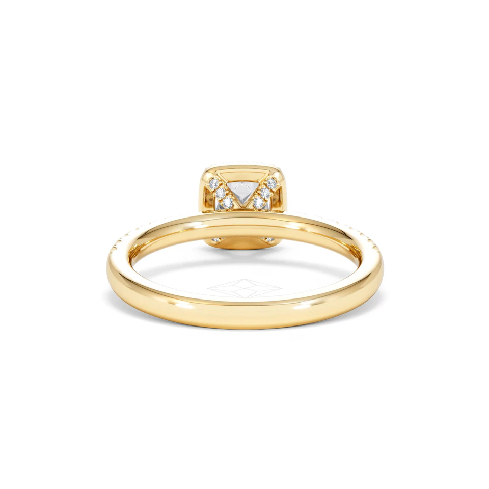 Beatrice Diamond Halo Engagement Ring in 18K Gold 1ct G/SI2