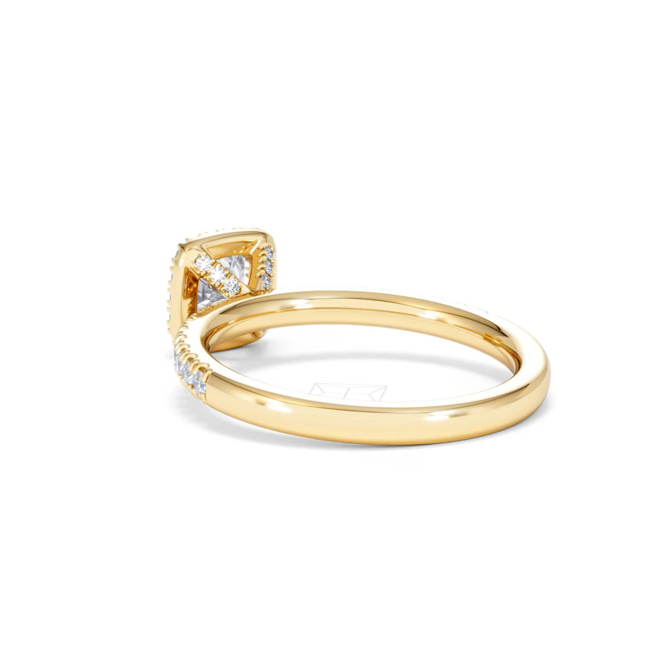 Beatrice Diamond Halo Engagement Ring in 18K Gold 1ct G/SI2