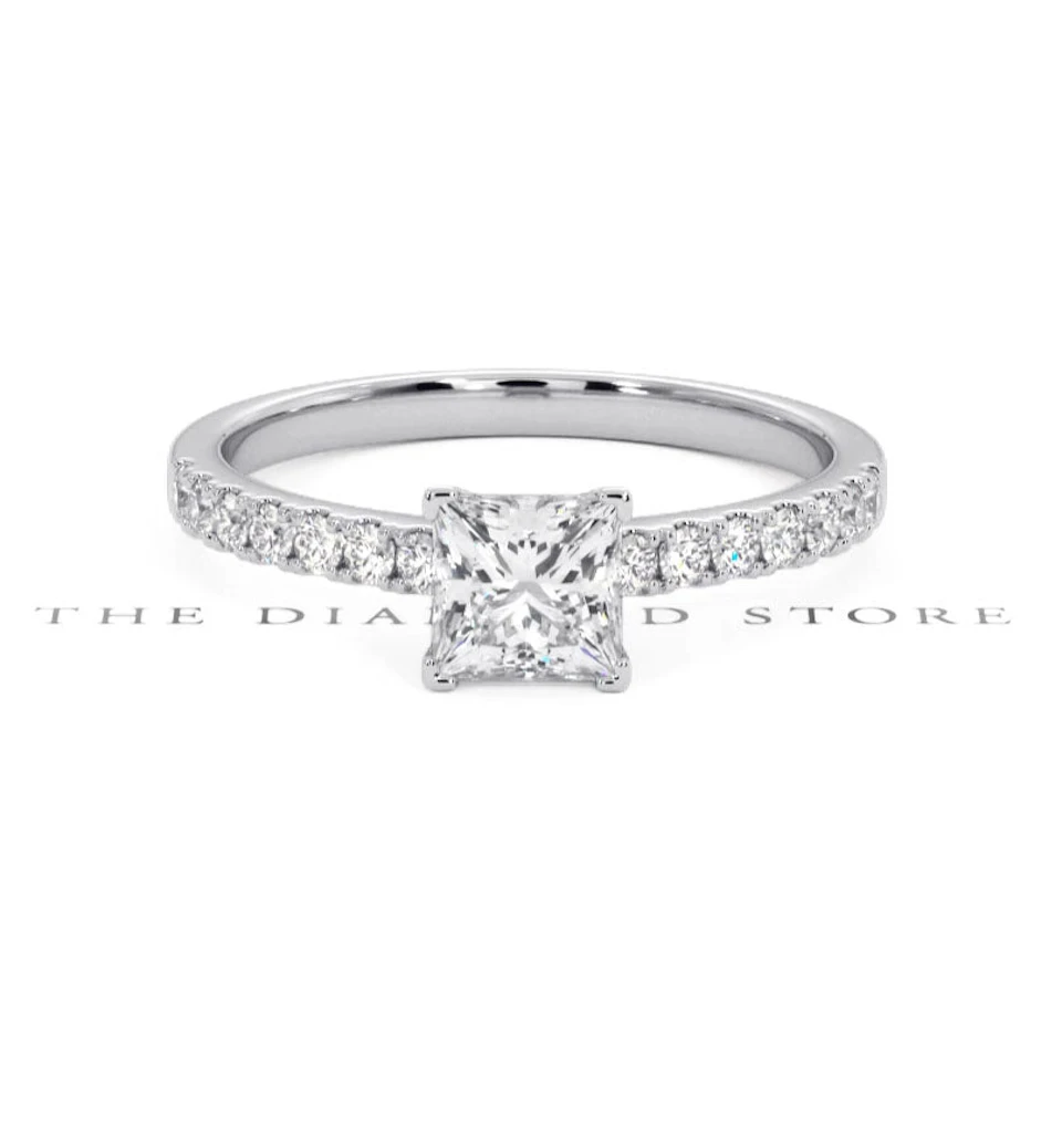 Katerina GIA Princess Diamond Engagement Ring Platinum 1.15ct G/SI2
