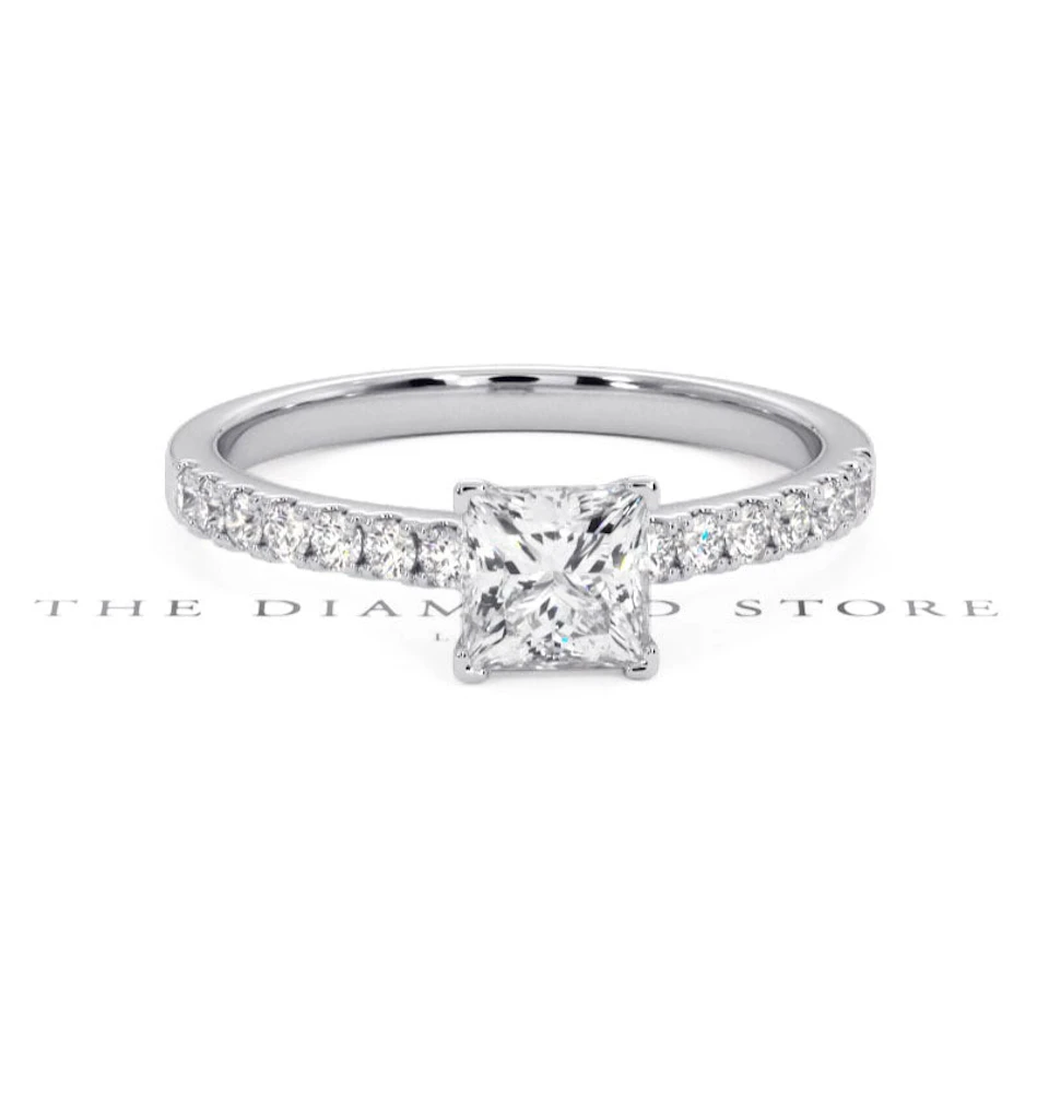 Katerina GIA Princess Diamond Engagement Ring Platinum 1.15ct G/SI2