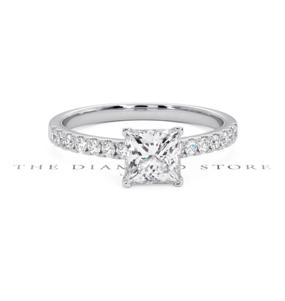 Katerina GIA Princess Diamond Engagement Ring Platinum 1.50ct G/SI2