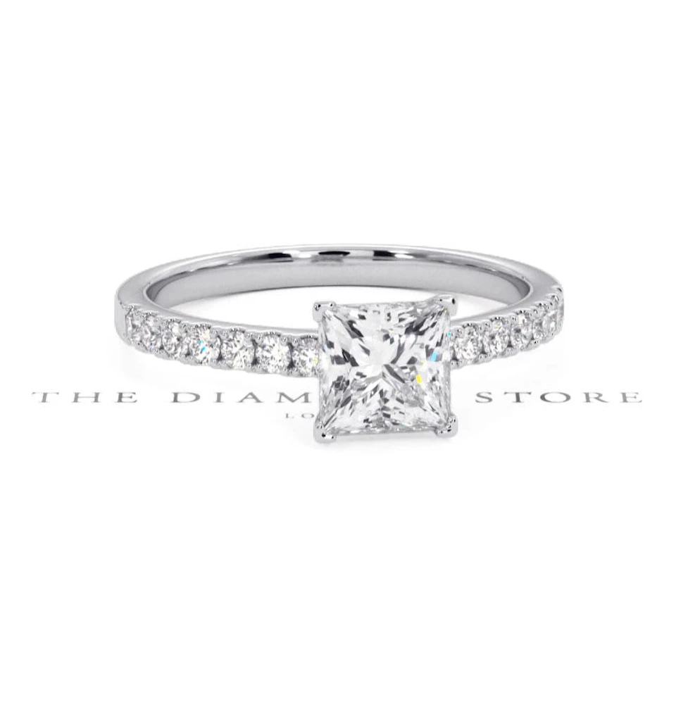 Katerina GIA Princess Diamond Engagement Ring Platinum 1.50ct G/VS1