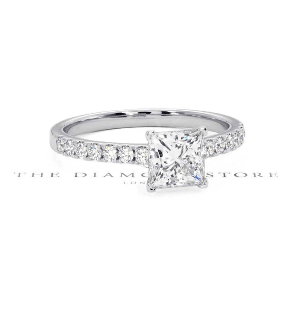 Katerina GIA Princess Diamond Engagement Ring Platinum 1.50ct G/VS1