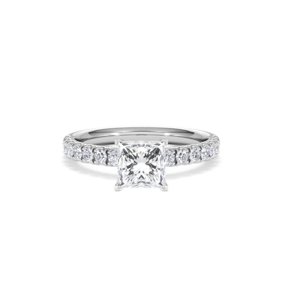Katerina GIA Princess Diamond Engagement Ring Platinum 1.50ct G/SI2