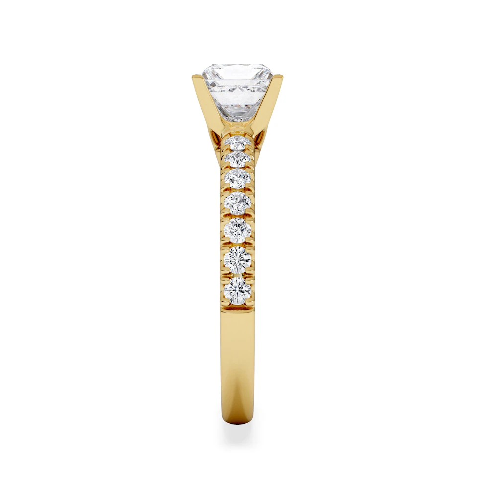 Katerina GIA Princess Diamond Engagement Ring 18K Gold 1.55ct G/SI2