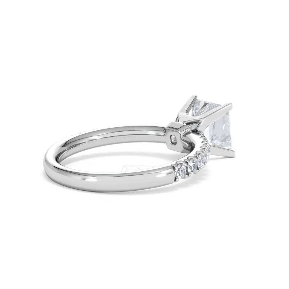 2.10ct Katerina Lab Princess Diamond Engagement Ring 18KW Gold F/VS1