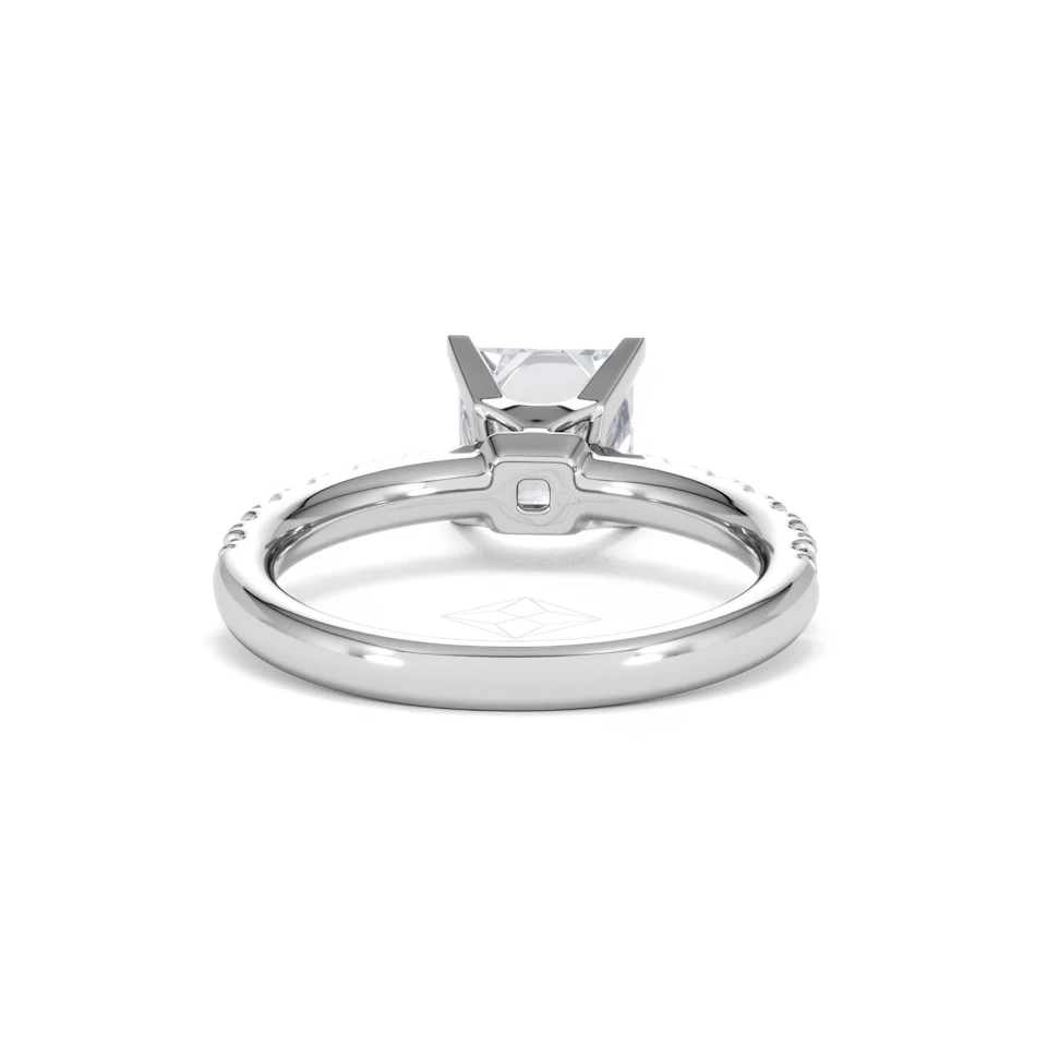 2.10ct Katerina Lab Princess Diamond Engagement Ring 18KW Gold F/VS1