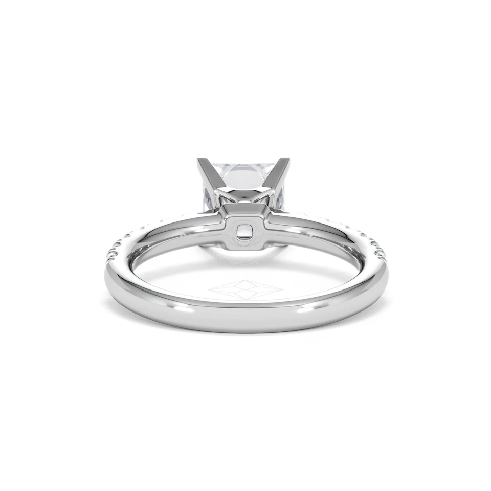 2.10ct Katerina Lab Princess Diamond Engagement Ring 18KW Gold F/VS1