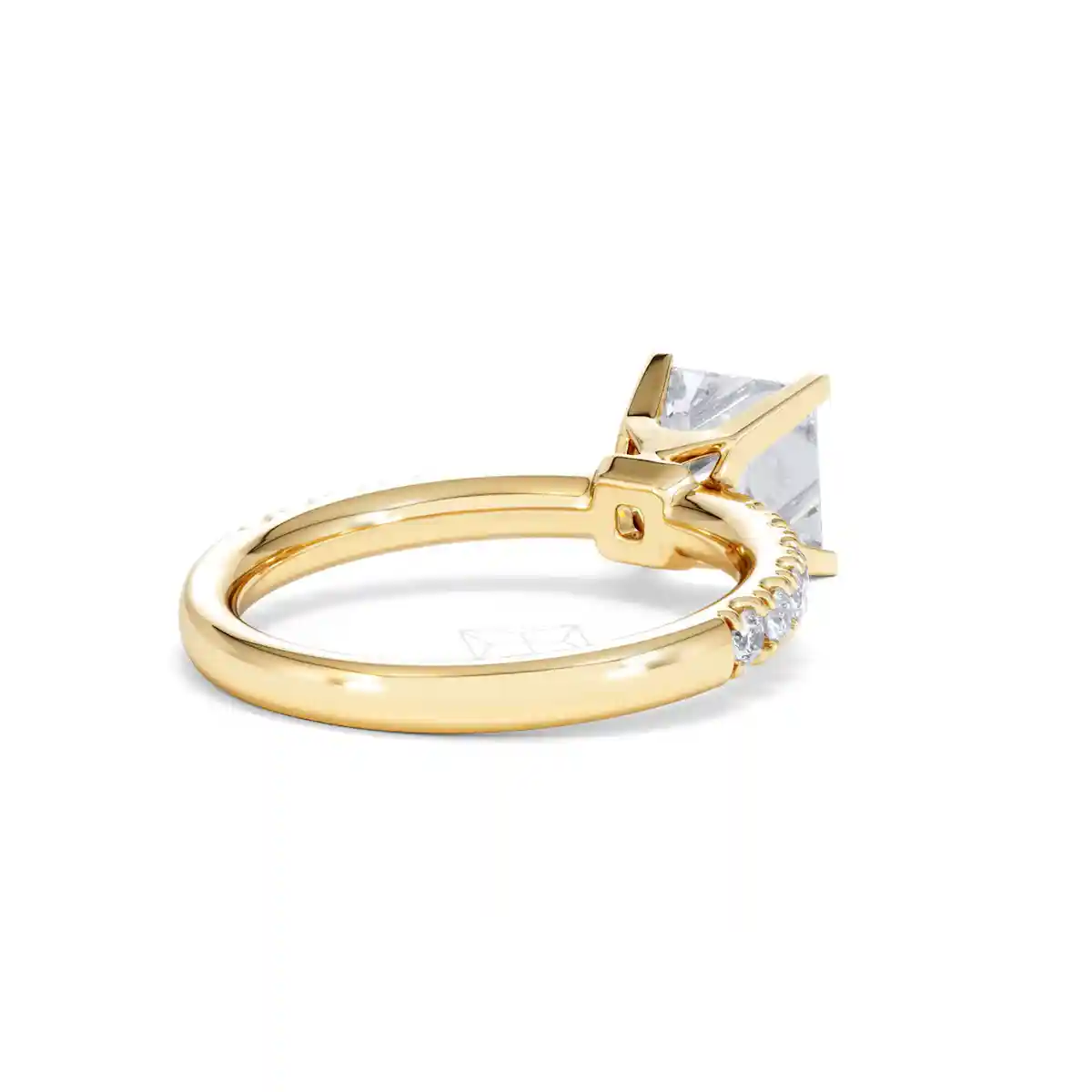 2.10ct Katerina Lab Princess Diamond Engagement Ring 18K Gold F/VS1