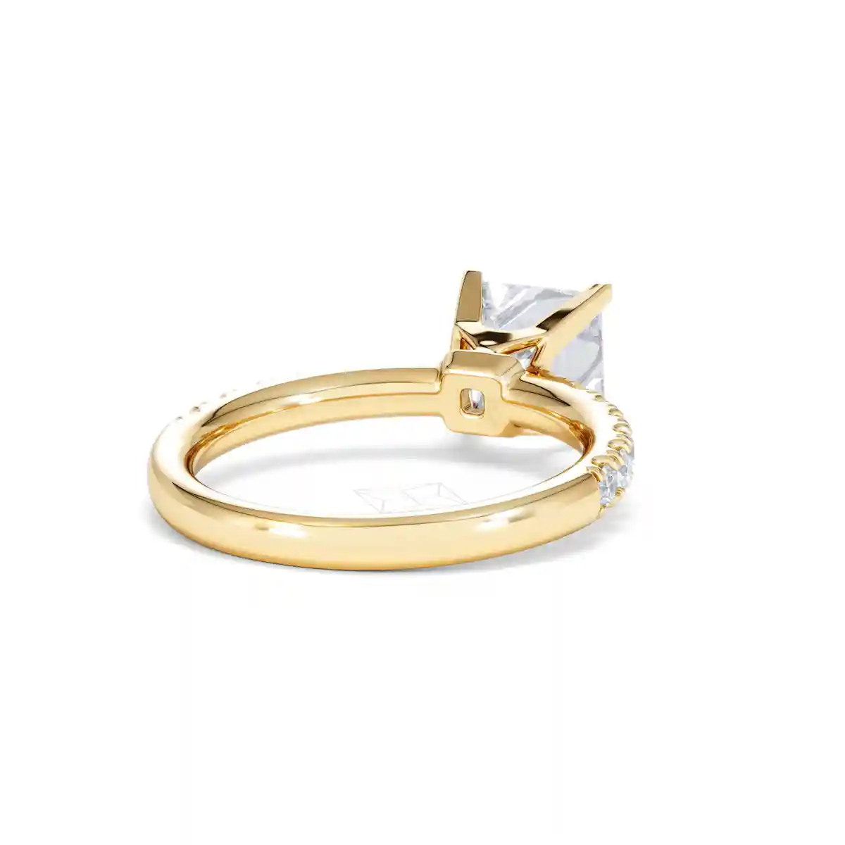 2.10ct Katerina Lab Princess Diamond Engagement Ring 18K Gold F/VS1