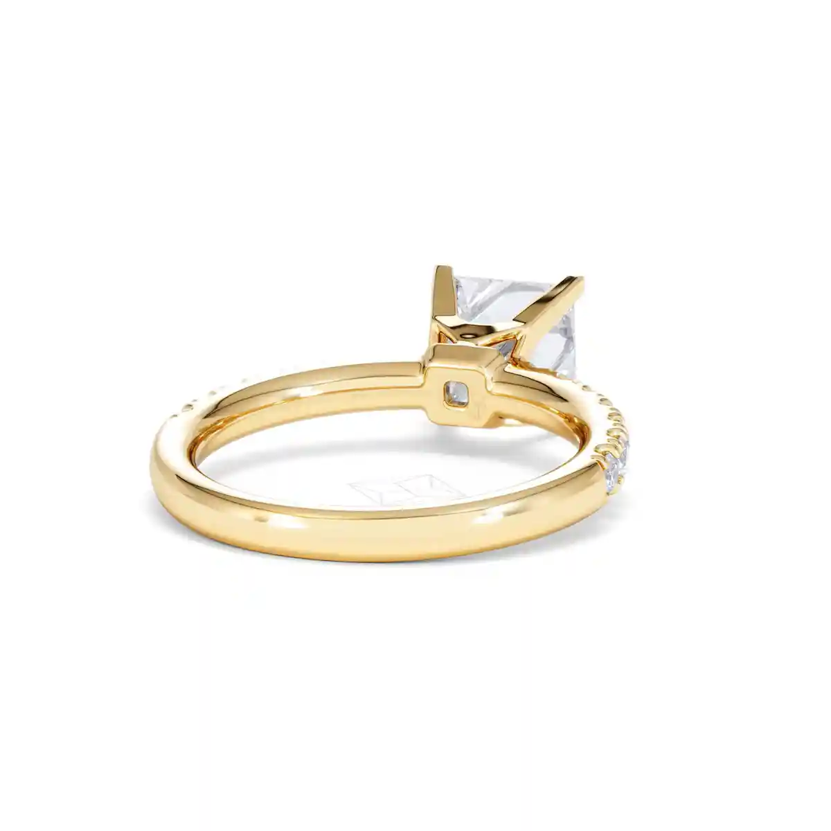 2.10ct Katerina Lab Princess Diamond Engagement Ring 18K Gold F/VS1