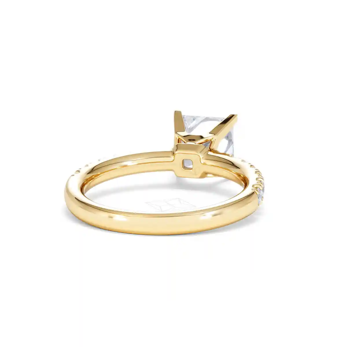 2.10ct Katerina Lab Princess Diamond Engagement Ring 18K Gold F/VS1