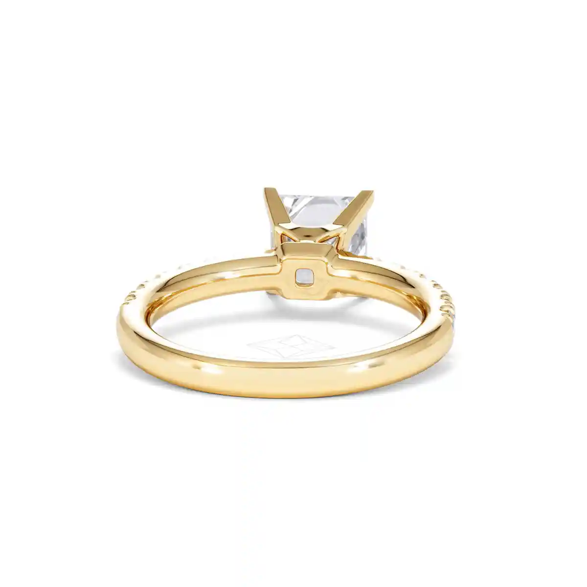 2.10ct Katerina Lab Princess Diamond Engagement Ring 18K Gold F/VS1