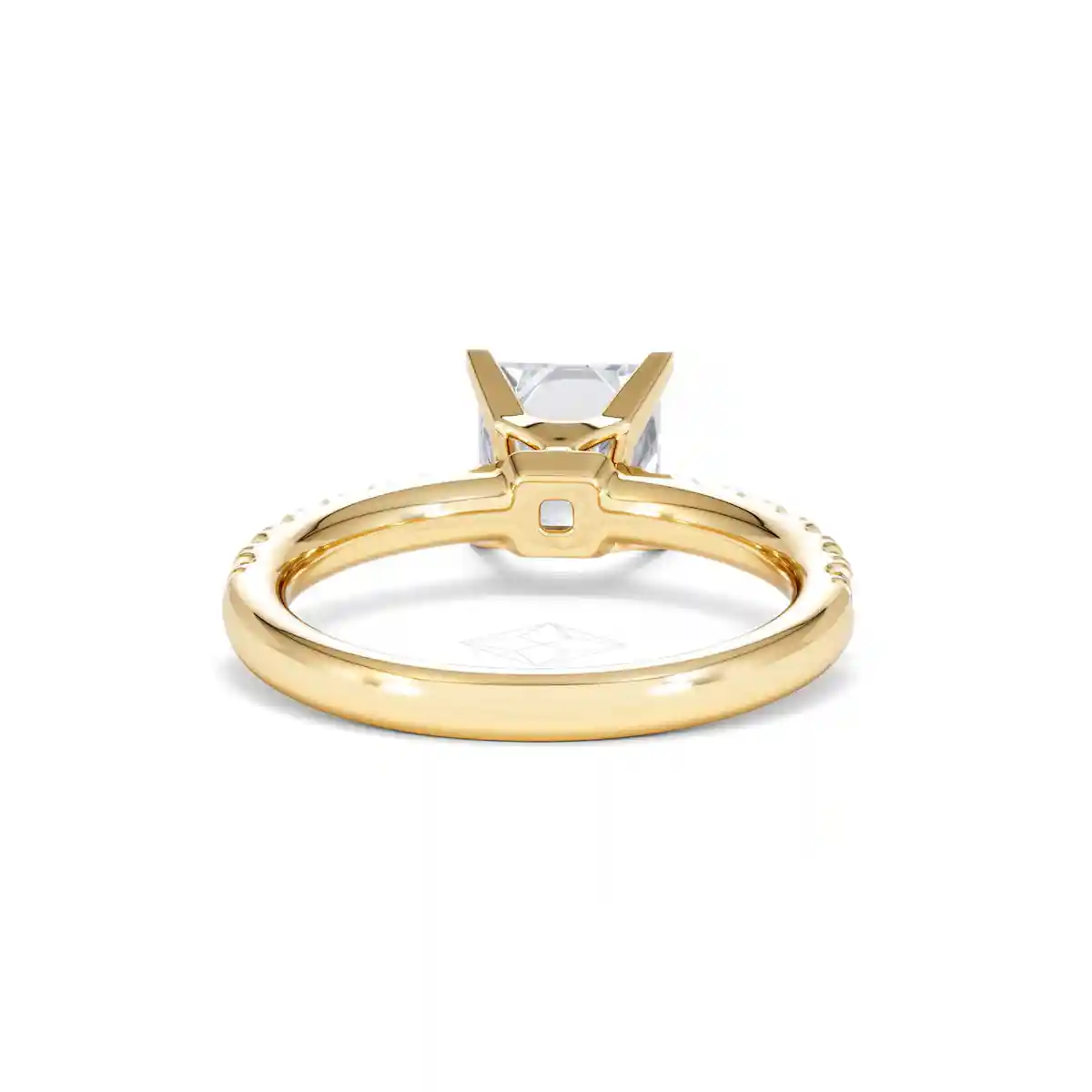 2.10ct Katerina Lab Princess Diamond Engagement Ring 18K Gold F/VS1