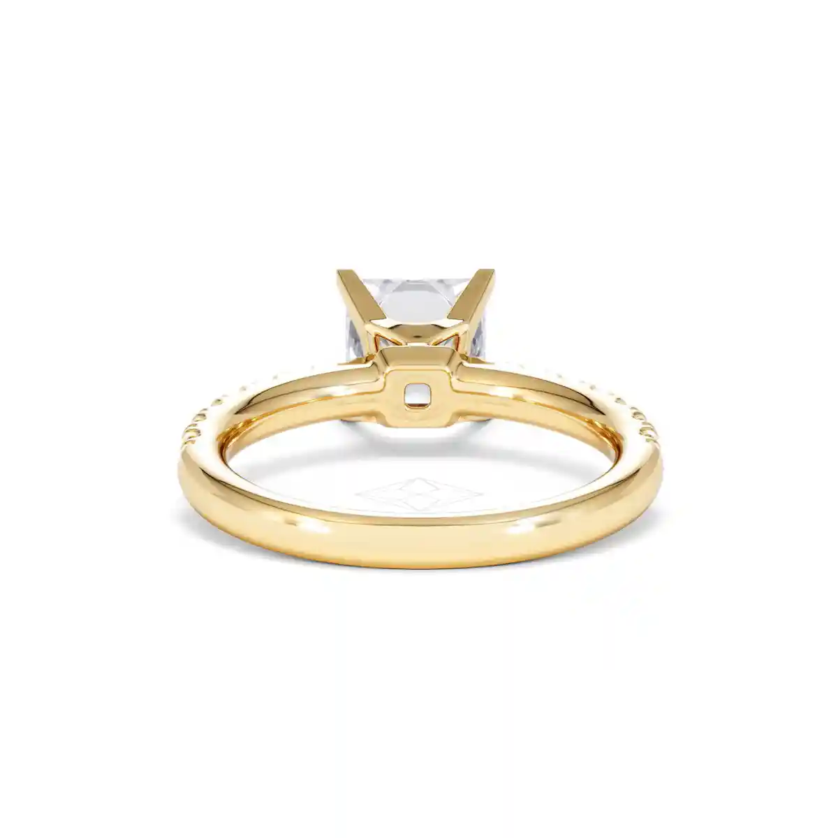 2.10ct Katerina Lab Princess Diamond Engagement Ring 18K Gold F/VS1