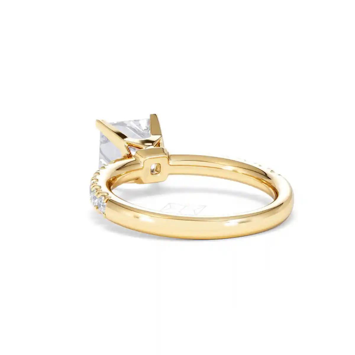 2.10ct Katerina Lab Princess Diamond Engagement Ring 18K Gold F/VS1