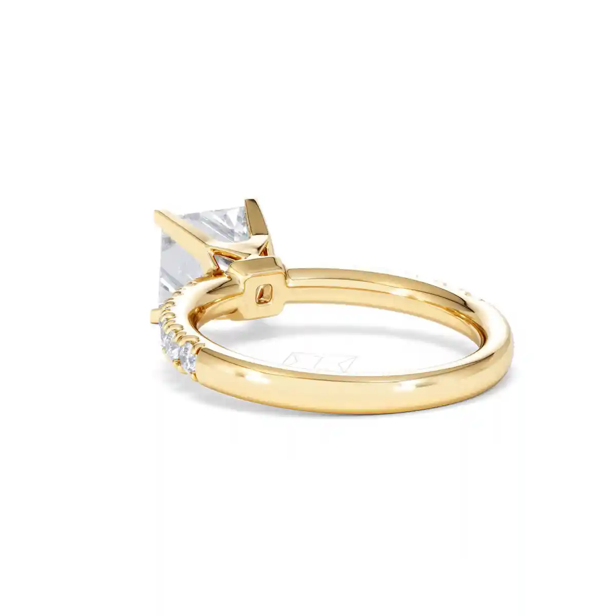 2.10ct Katerina Lab Princess Diamond Engagement Ring 18K Gold F/VS1