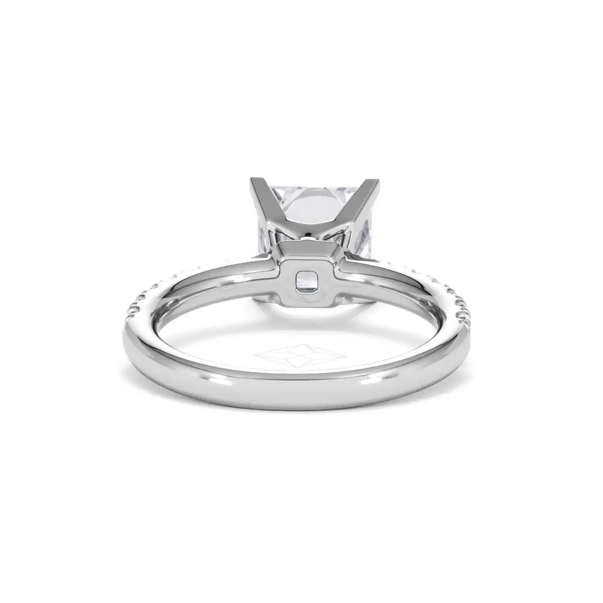2.60ct Katerina Lab Princess Diamond Engagement Ring 18KW Gold F/VS1