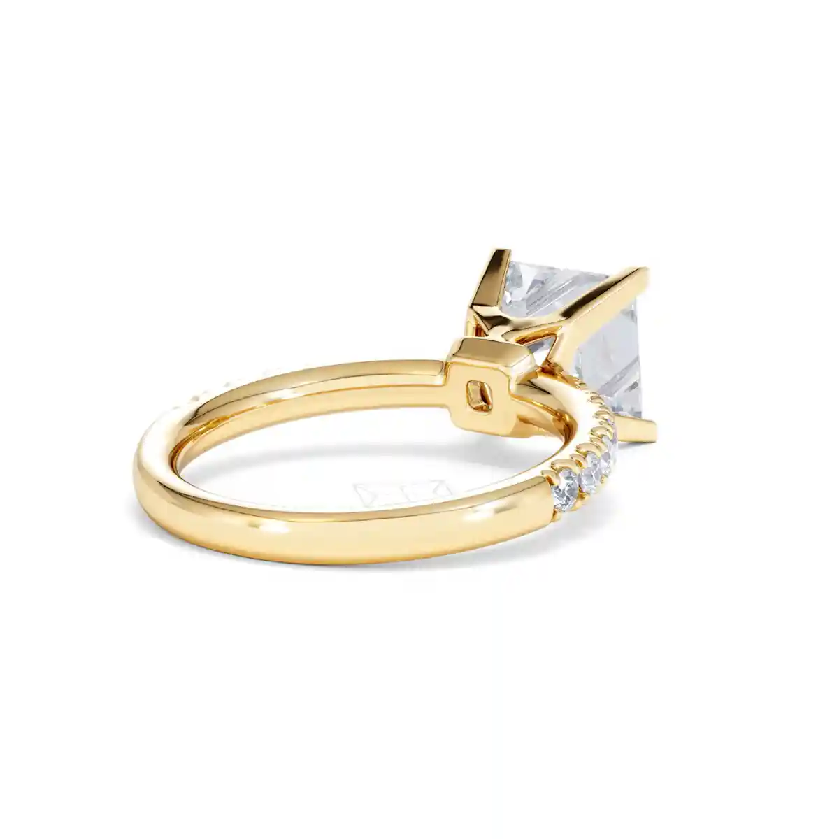 2.60ct Katerina Lab Princess Diamond Engagement Ring 18K Gold F/VS1