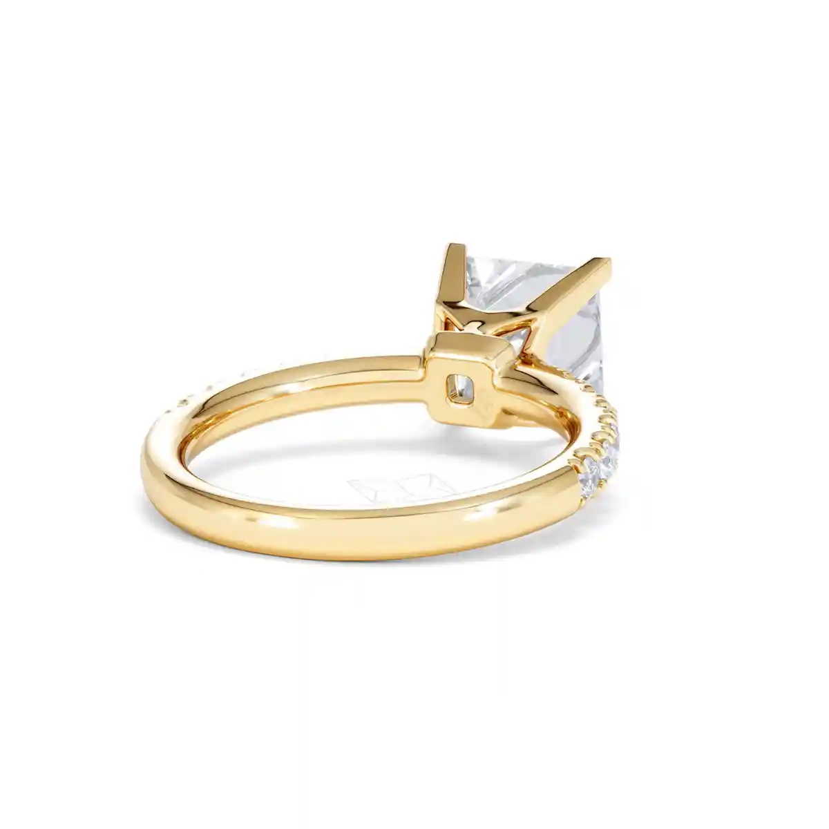 2.60ct Katerina Lab Princess Diamond Engagement Ring 18K Gold F/VS1