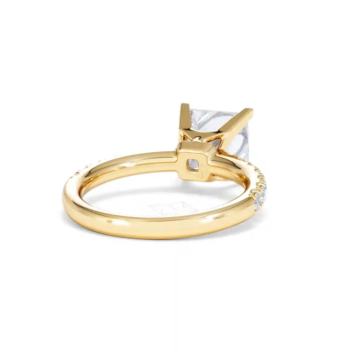 2.60ct Katerina Lab Princess Diamond Engagement Ring 18K Gold F/VS1