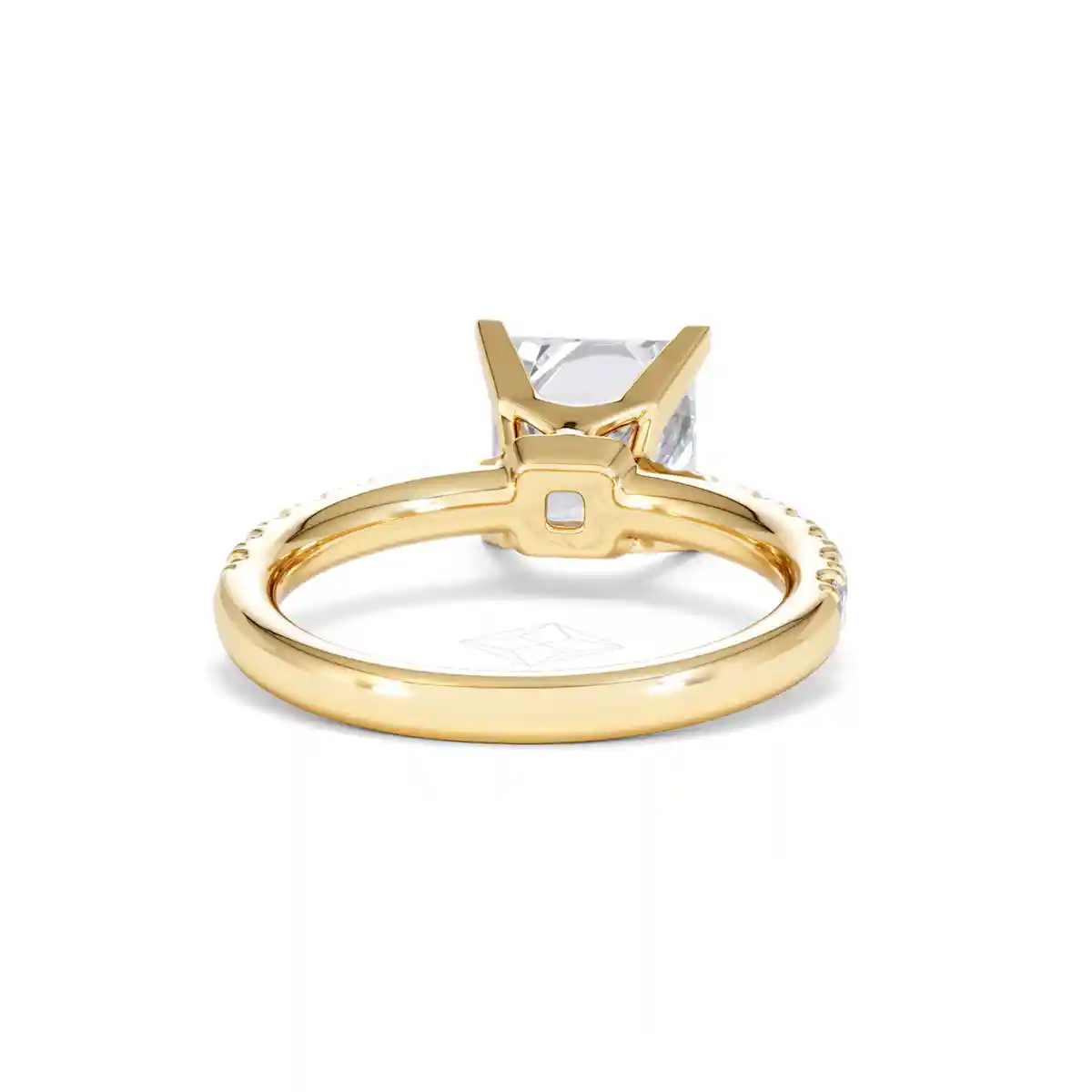 2.60ct Katerina Lab Princess Diamond Engagement Ring 18K Gold F/VS1