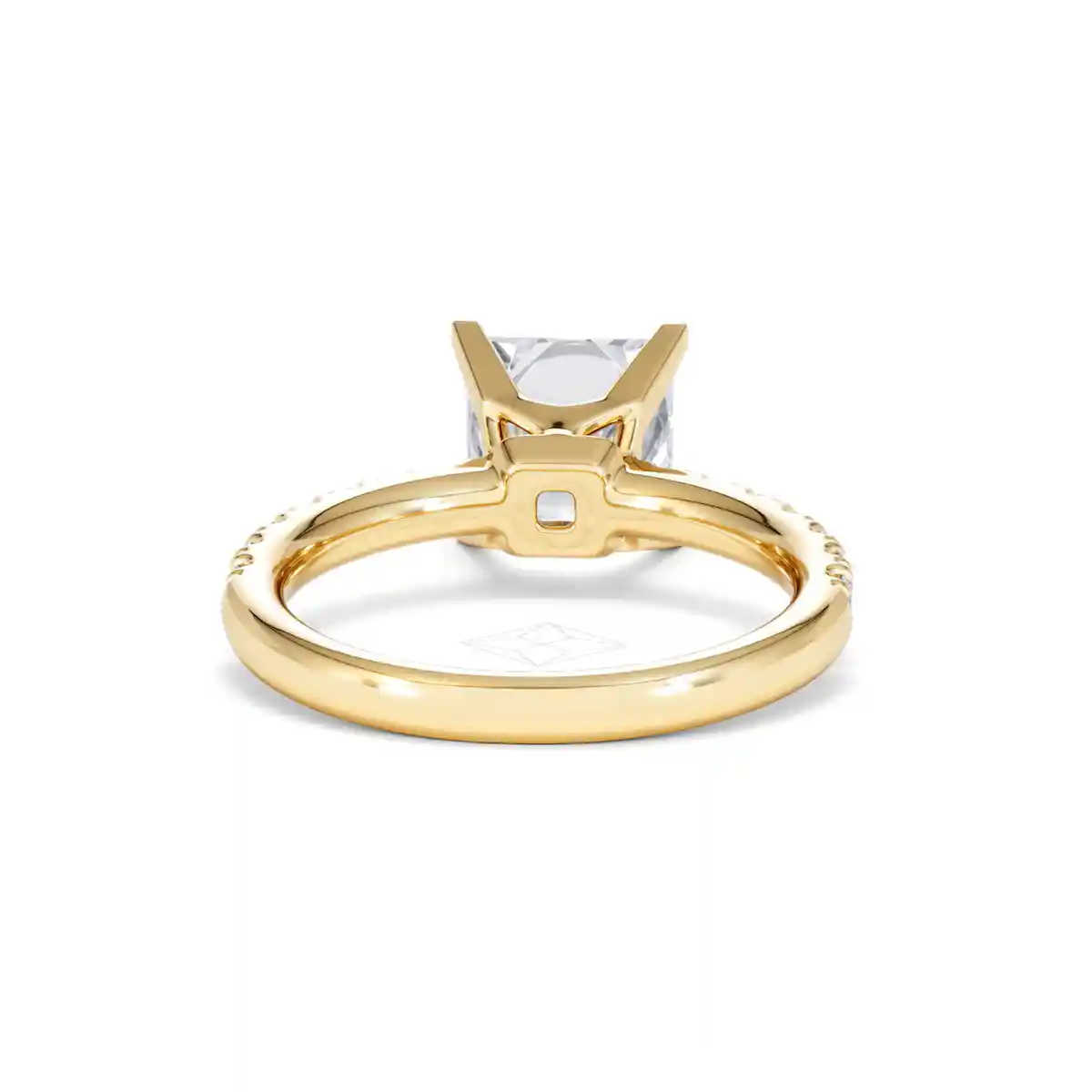 2.60ct Katerina Lab Princess Diamond Engagement Ring 18K Gold F/VS1