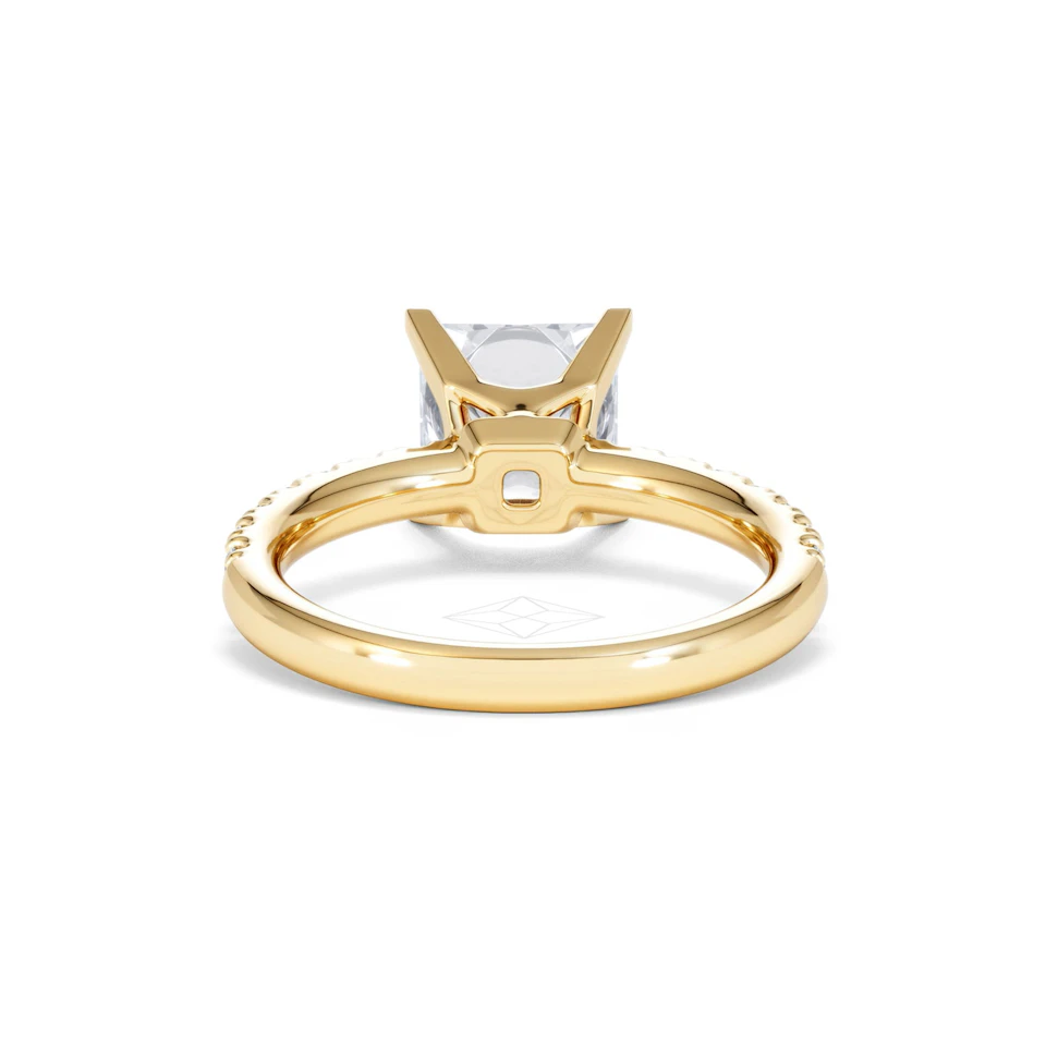2.60ct Katerina Lab Princess Diamond Engagement Ring 18K Gold F/VS1