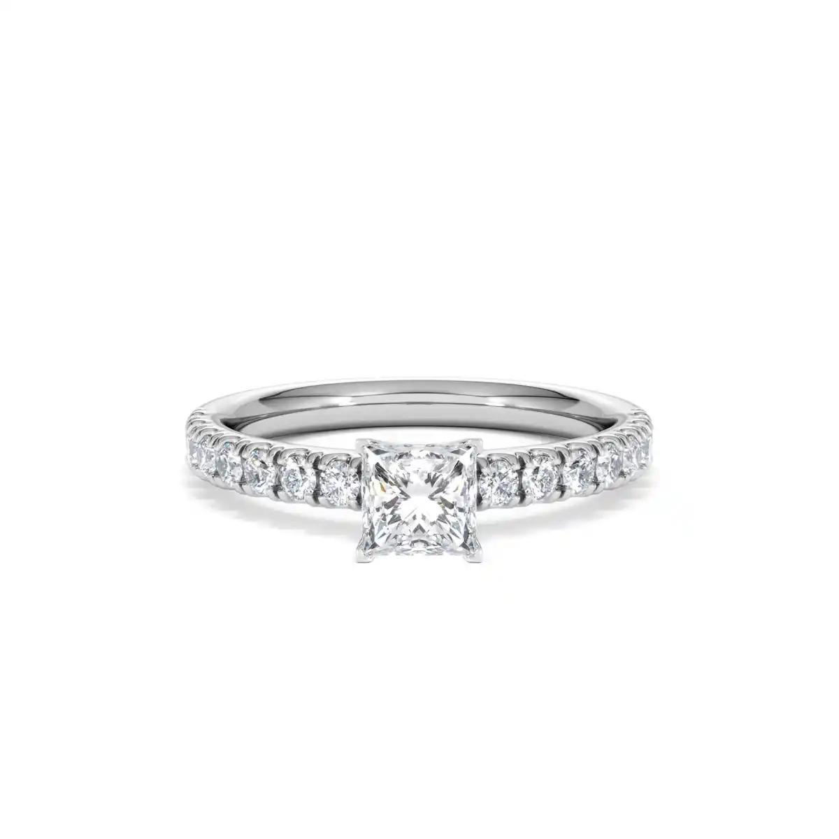 Katerina Princess Diamond Engagement Ring Platinum 0.85ct G/SI2