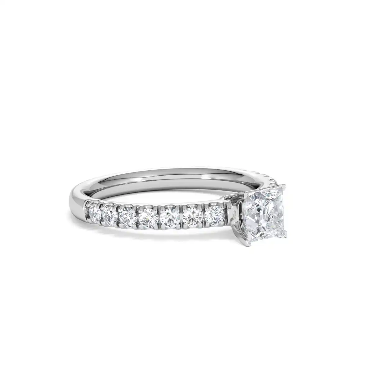 Katerina Princess Diamond Engagement Ring Platinum 0.85ct G/SI2