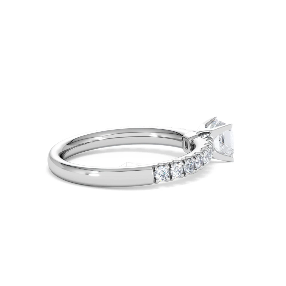 Katerina Lab Princess Diamond Engagement Ring Platinum 0.85ct F/VS1