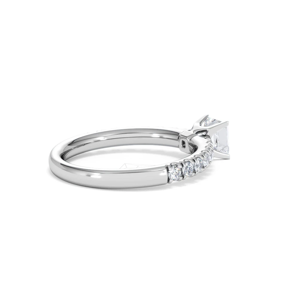 Katerina Lab Princess Diamond Engagement Ring Platinum 0.85ct F/VS1