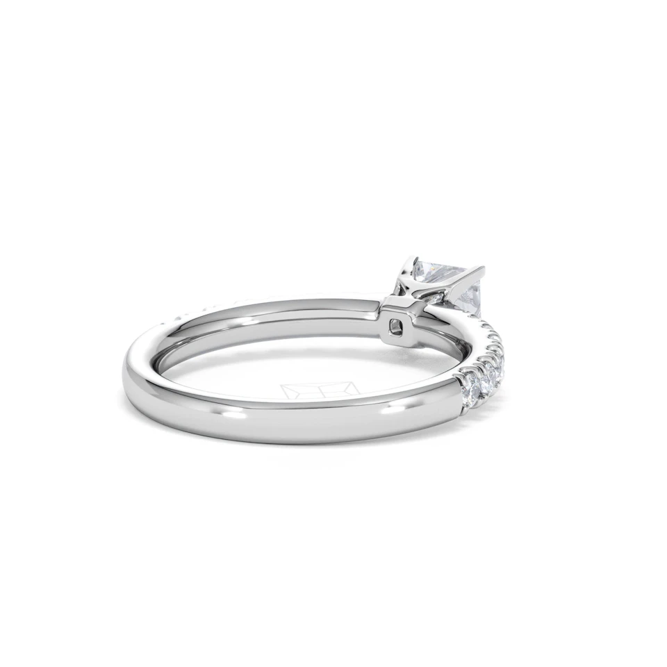 Katerina Lab Princess Diamond Engagement Ring Platinum 0.85ct F/VS1