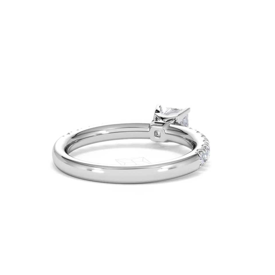 Katerina Princess Diamond Engagement Ring 18KW Gold 0.85ct G/SI2