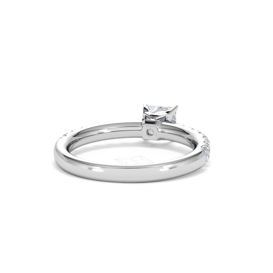 Katerina Lab Princess Diamond Engagement Ring Platinum 0.85ct F/VS1