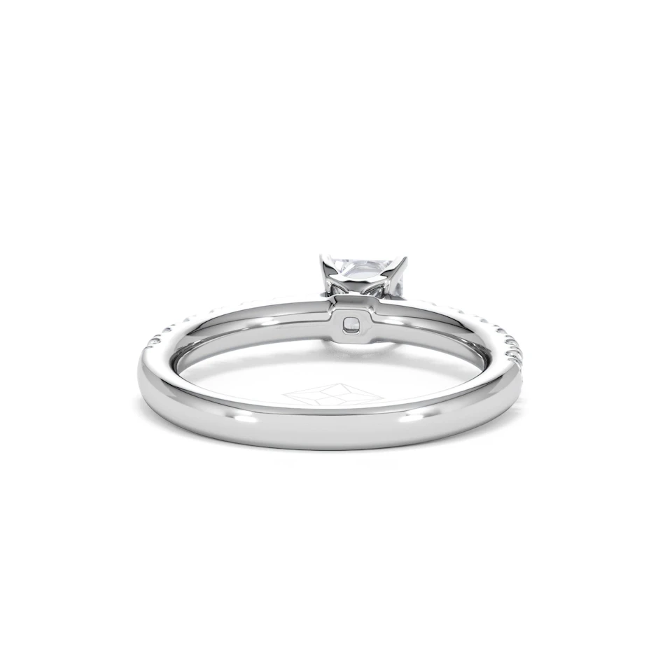 Katerina Lab Princess Diamond Engagement Ring Platinum 0.85ct F/VS1