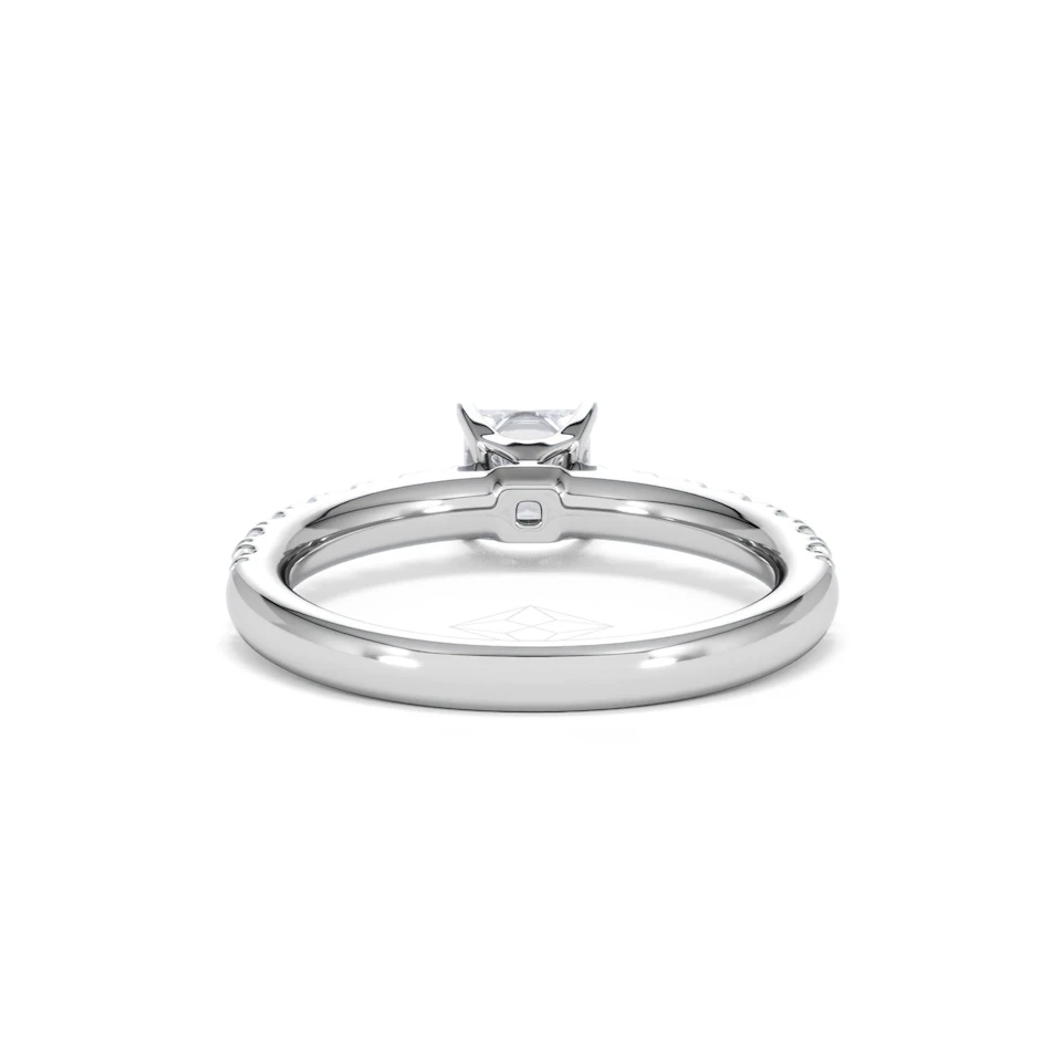 Katerina Lab Princess Diamond Engagement Ring 18KW Gold 0.85ct F/VS1