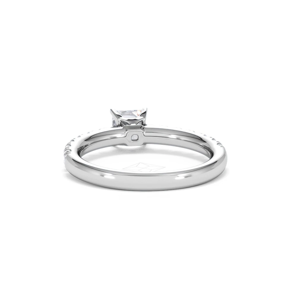 Katerina Lab Princess Diamond Engagement Ring Platinum 0.85ct F/VS1