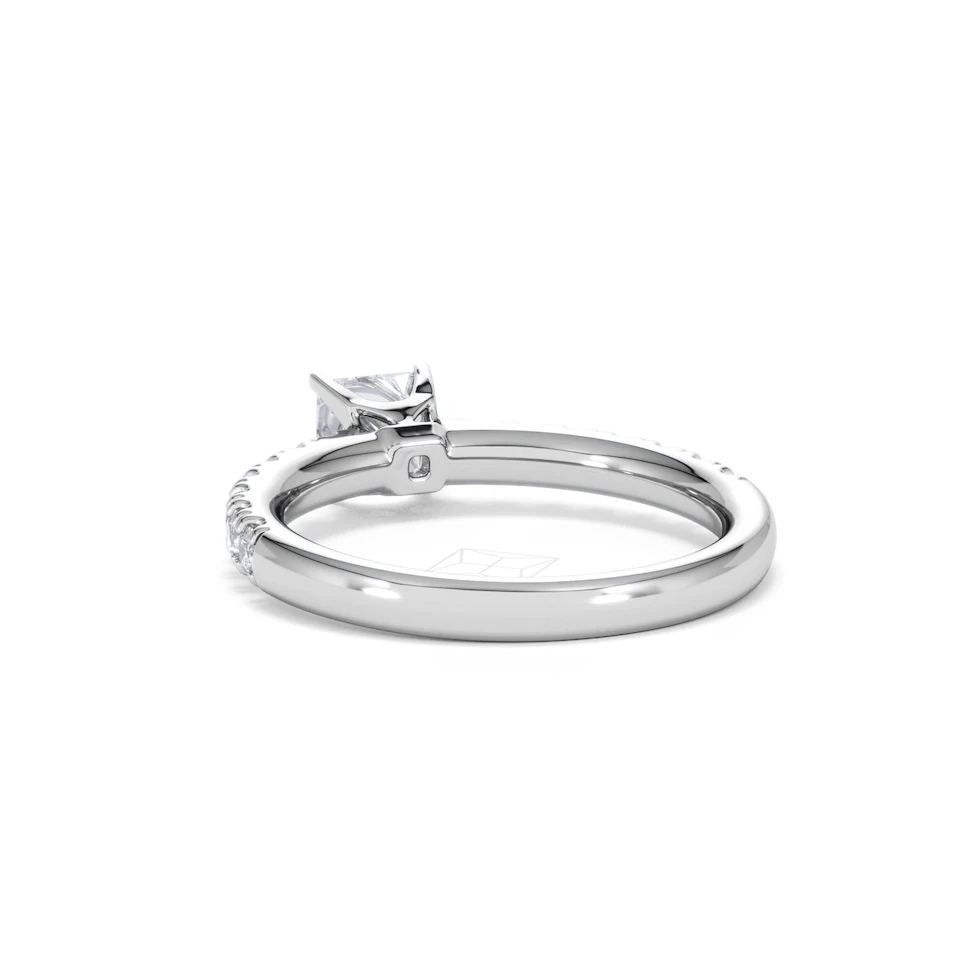 Katerina Lab Princess Diamond Engagement Ring Platinum 0.85ct F/VS1